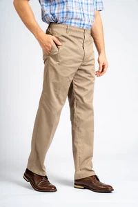 Herren Rugby Hose 29" Bein Große Größen Voller Elastischer Bund Komfort Freizeithose - Bild 1 von 19