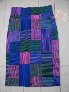 Lularoe Women's Cassie Pink, Blue, and Green Skirt Size XS NWT - Picture 1 of 3