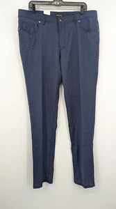 NWT Hitl 5-Pocket Wool blend blue pants Mens 40x37 ** Performance NEW - Picture 1 of 15