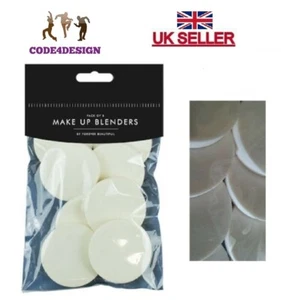 PACK 8 ROUND MAKE UP BLENDER SPONGES PUFF WEDGES COSMETIC FOUNDATION APPLICATOR - Picture 1 of 3
