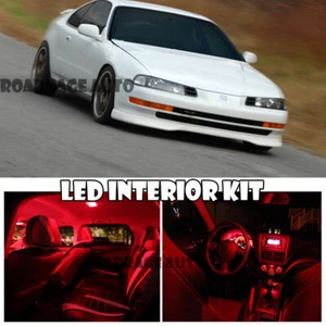 92-96 Prelude Red Xenon Interior LED Bulb Package (Map Door Dome Trunk Plate) - Picture 1 of 1