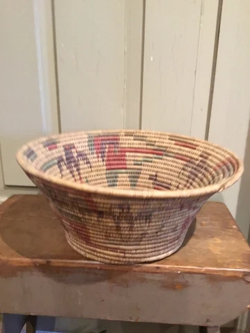 Vintage Mexican Basket ~ Eagles~Figural Design ~ Great Shape And Condition Cover