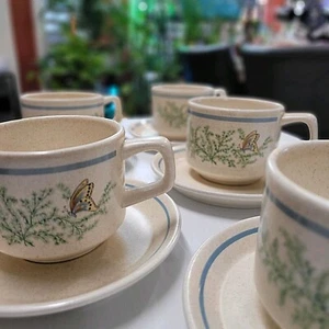 Lenox Temper-ware Fancy Free Butterfly Plates Saucers Cups & More, Made in USA - Picture 1 of 32