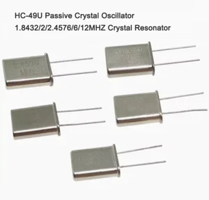 HC-49U Passiver Quarzoszillator 1,8432/2/2,4576/6/12MHZ Kristallresonator - Bild 1 von 3