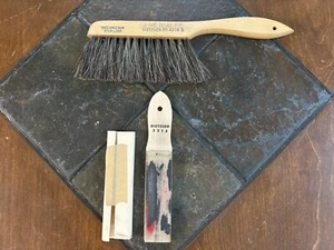 Vintage Dietzgen Drafting Brush NO. 4209 S 100% Horse Hair & Sandpaper Block - Picture 1 of 5