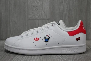 adidas Originals × HELLO KITTY AND FRIENDS STAN SMITH HQ1901 White Shoes 5.5-7 - Picture 1 of 6