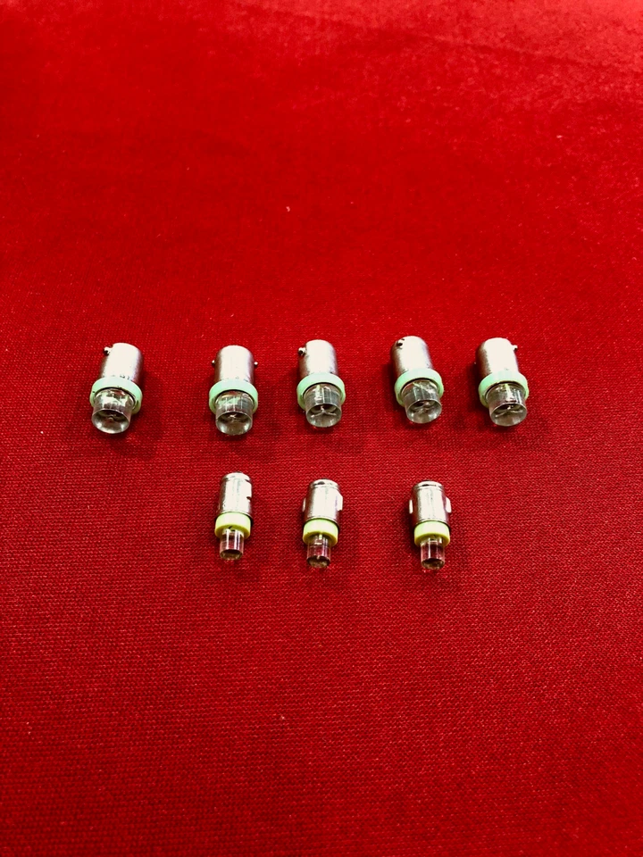 FORD FALCON XW XY GT HO GS DASH GREEN LED LIGHT GLOBE KIT 8 PCE SPEEDO TACHO OIL - image 1 of 1