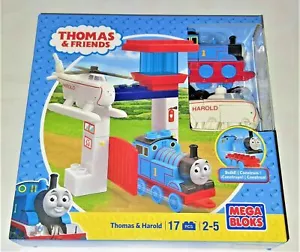 Thomas & Friends Mega Bloks THOMAS & HAROLD 17 PCS - Picture 1 of 1