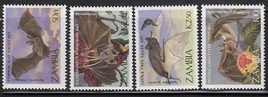Zambia 466-69 Bats Mint NH - Picture 1 of 1