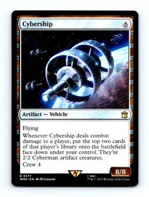 #177 2023 Doctor Who  Cybership Rare - Image 1 of 2