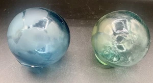 2 Glass Buoys Possibly Japanese - Picture 1 of 5