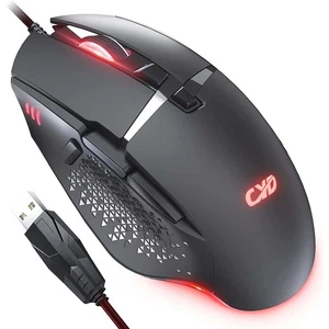 Optical Mouse Wired USB Portable Gaming Buttons RGB LED PC Notebook - Picture 1 of 7
