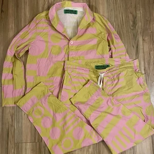 Set Pigiama Wasabi Paradosso PATTERN SONNO IRREGOLARE Rosa Giallo Taglia M Biologico - Foto 1 di 12