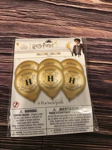 Harry Potter Hogwarts Balloons 6pcs 12”-New - Picture 1 of 2