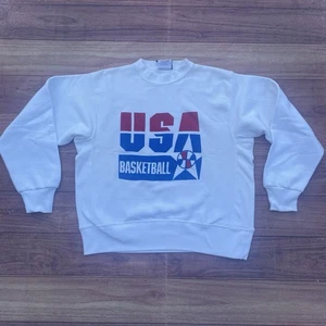VTG 90s "Dream Team" USA Basketball Reverse Weave Crewneck Men's Sz Large - Picture 1 of 7