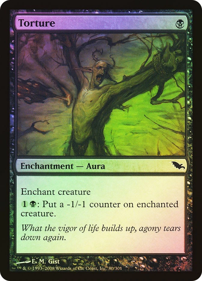 MTG FOIL Torture  - Shadowmoor #080 - Image 1 of 1