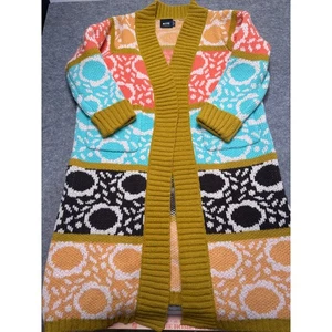Anthropologie x Maeve Carina Multi Long Knit Kimono Size OS - Picture 1 of 8
