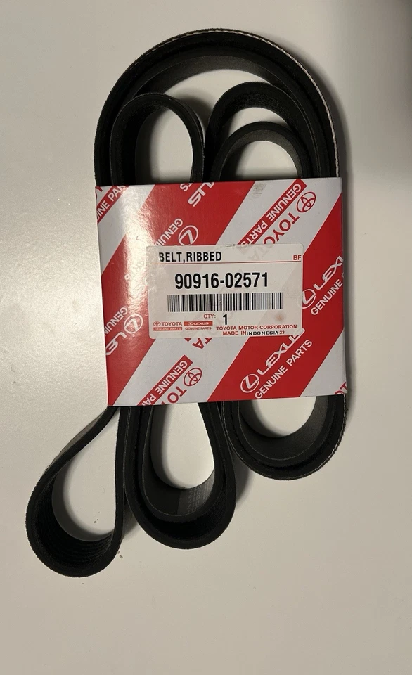 Toyota 90916-02571 Serpentine Belt 4Runner Tundra FJ Cruiser Tacoma 4,0 L Foto 1 de 1