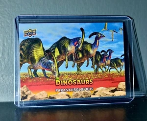 2015 Upper Deck Dinosaurs Parasaurolophus Extinction Red Parallel #35 Card - Picture 1 of 2