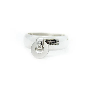TRUDI anello fascia argento 925 ‰ con brillantino Listino €140 - Misura 15 - Foto 1 di 1