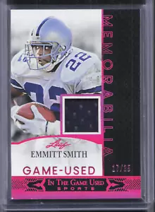 2024 Leaf In The Game Used Emmitt Smith Memorabilia #/35 RG55 - Picture 1 of 2