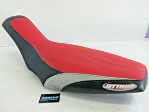Polaris Predator 500 Jettrim Cover on Complete Chair Seat -Red Flame / Black NEW - Picture 1 of 8