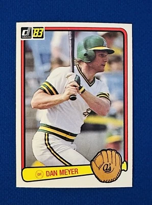 1983 DONRUSS #413 DAN MEYER OAKLAND A's 944 HIT TWICE 20 HR+ NM-MT or BETTER - Image 1 of 2