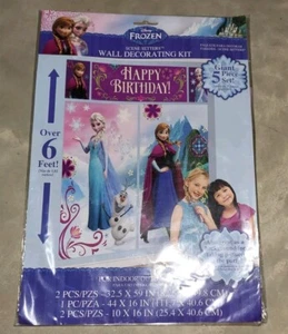 Disney Frozen Party Decoration Scene 5 Piece Set Happy Birthday - Picture 1 of 3