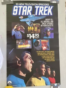Star Trek 10 TV episodes video release poster - 37 x 23 - Rolled - Picture 1 of 1