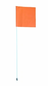JLP 6 Ft tall 1/4 In pole 12x12 ATV Whip Flag RZR Can-am Orange Square - Picture 1 of 6