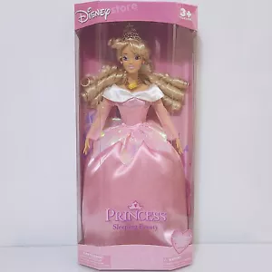New Disney Store 12" Sleeping Beauty Princes Doll with Brush & Slippers NIB - Picture 1 of 4
