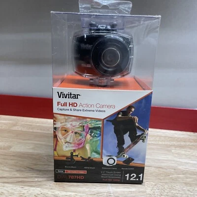 Vivitar DVR 787HD ~ Full HD 1080 ~ Action Camera with Remote Waterproof Case - Image 1 of 3