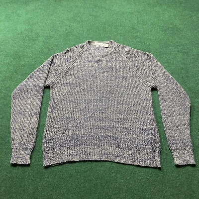 Suéter De Colección St. John’s Bay Para Hombres XL Alto Gris Azul Tejido Pescador Sudadera Foto 1 de 4