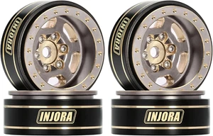 INJORA 1.0 Plus Messing Beadlock Felgen 43G/Stk 6-Speichen Felgen für TRX4M SCX24 F - Bild 1 von 12