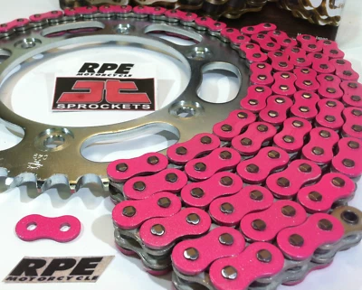 Yamaha YZF-R6 2006-2020 rosa RK MAX-X 525 OEM kit de cadena y piñones R6 Foto 1 de 4