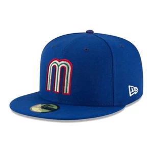 New Era 59FIFTY Fitted Mexico Hat - Mexican National Baseball Team Cap - Blue - Picture 1 of 3