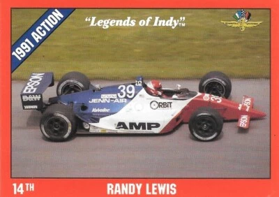 1992 Collegiate Collection Legends of Indy - #15 Randy Lewis - IndyCar Card - Image 1 of 4