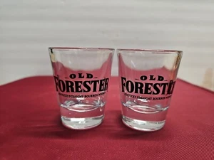 Old Forester ● Ky Straight Bourbon Whiskey ● Shot Glasses ● Set Of (2) Pre-owned - Picture 1 of 9