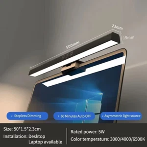 LED Desk Lamp Monitor Light Bar – Dimmable Screen Light, USB Powered for Office - Afbeelding 1 van 14