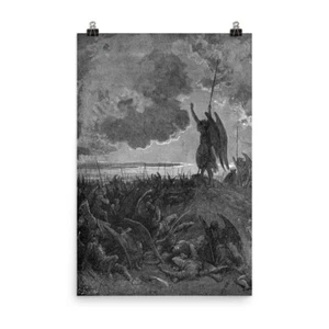 Gustave Doré: Milton’s Paradise Lost Premium Poster "And Were Abashed" 24" x 36" - Picture 1 of 1