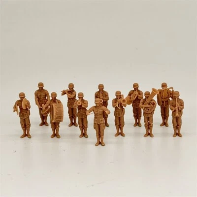1/72 Scale The German Military Band 12 soldiers Figures Resin Model Miniature - Image 1 of 4
