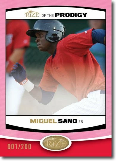 MIGUEL SANO 2012 Rize Rookie PINK Paragon PRODIGY RC #/200 - Image 1 of 2