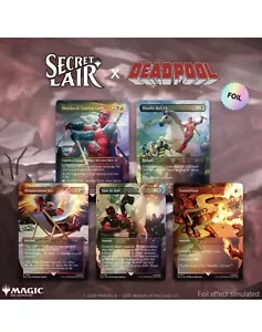 Magic The Gathering Secret Lair Deadpool BASE Foil SEALED - In Hand - Picture 1 of 2