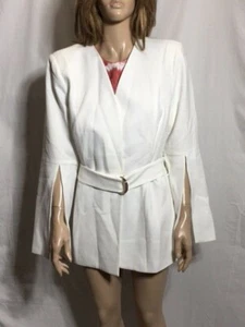 Freizeitblazer Damen neu mit Etikett City Chic elfenbeinfarben Übergröße geteilte Ärmel - Bild 1 von 7