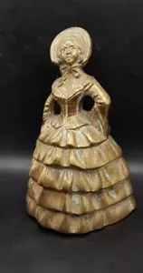 Old Vintage/Antique Brass Well Dressed Victorian Lady Bell. Good Quality Piece - Picture 1 of 10