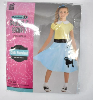 Falda Caniche Suit Yourself Fabulous Años 50 Niño Talla Estándar Hasta Talla 10 Foto 1 de 4