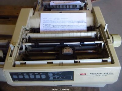 OKI MICROLINE 320 Elite A4 9-Pin Dot Matrix Impact Printer NO ROLL - NO COVERS - Bild 1 von 4