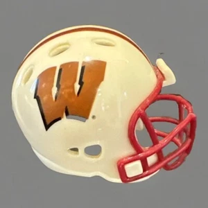 Wisconsin Badgers Mini Riddell Pocket Pro Helmet College NCAA Football 2” - Picture 1 of 6