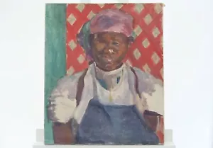 Ruth Bamberger Oil Painting Black African Woman Portrait Signed 1927 - Picture 1 of 7