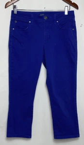 Bandolino Women's Woven Crop Pant Size 6 Royal Blue B46*O - Picture 1 of 4